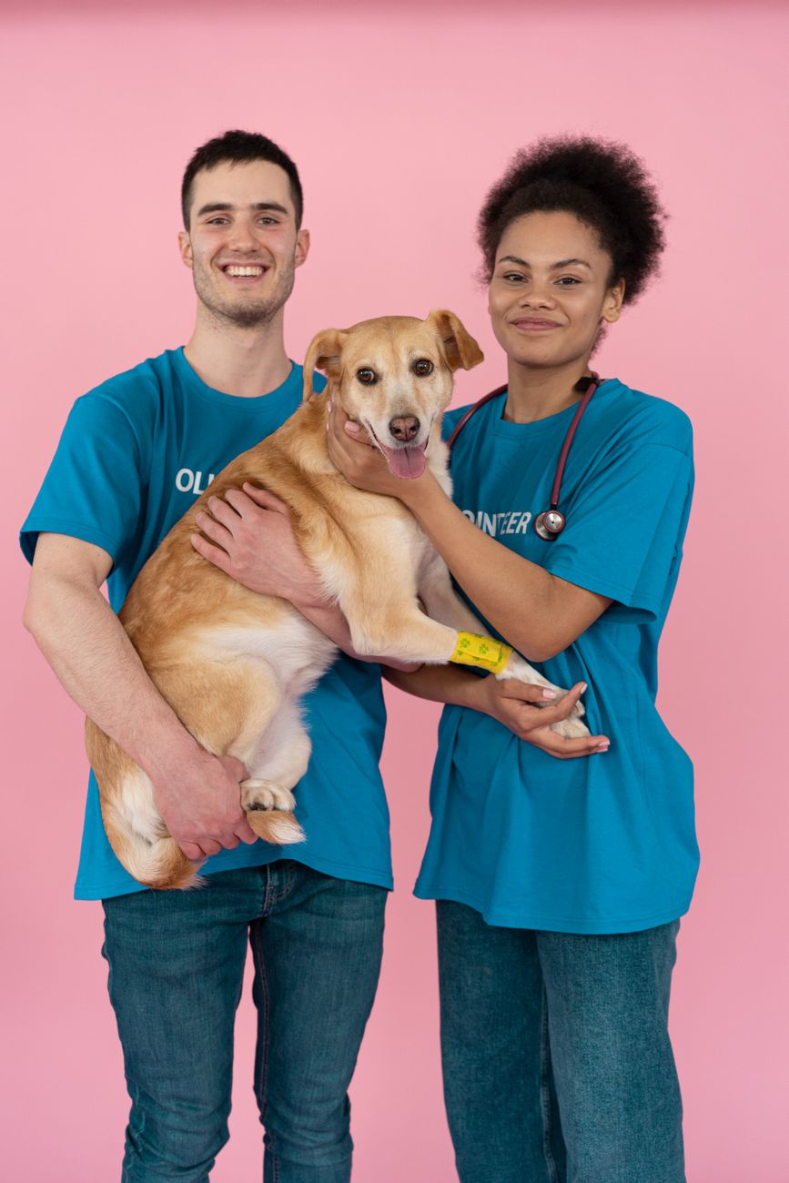 Mascotas felices bajo el cuidado responsable